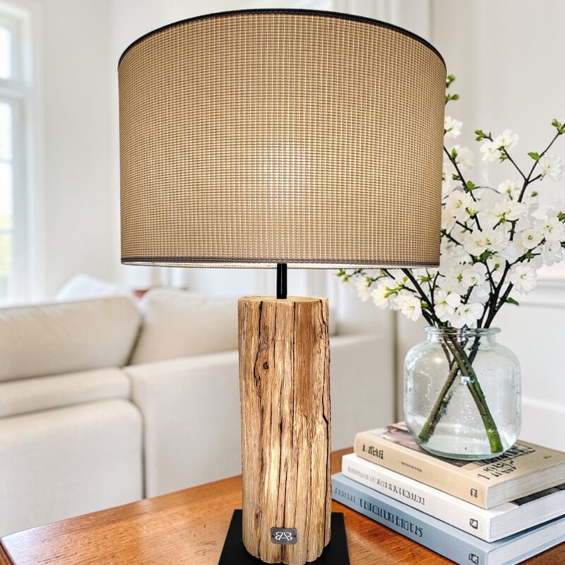 lampe en bois massif et métal (série limitée)